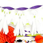 White Halloween Ghost Garland Decoration, thumbnail 3 of 7