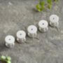 Classic Sapphire Cufflinks In Sterling Silver, thumbnail 3 of 4