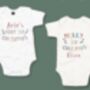 Personalised Name Baby's First Christmas Babygrow, thumbnail 3 of 4