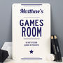 Personalised Boys Games Room Metal Sign, thumbnail 2 of 6