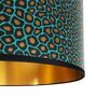 Senzo Spot Animal Print Lampshades With Gold Lining, thumbnail 2 of 6