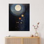 Lost In Space Dreams Abstract Planets Wall Art Print, thumbnail 1 of 6