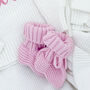 Hello World Embroidered New Baby Long Sleeve Knitted Romper, thumbnail 12 of 12
