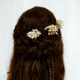Marley Preserved Gypsophila Wedding Hair Pins, thumbnail 2 of 5