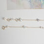 Grey And White Freshwater Pearl Chain Necklace, thumbnail 5 of 12