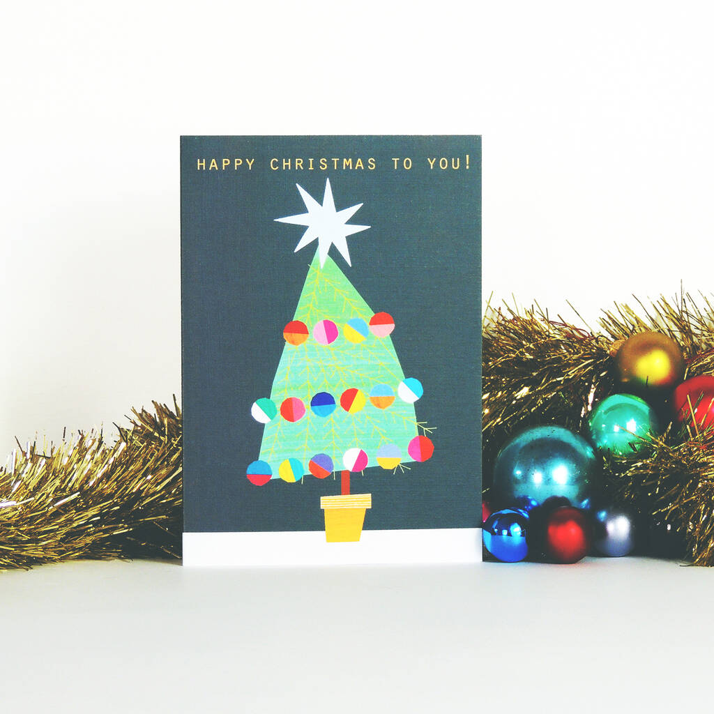 Bold Christmas Tree Card By Kali Stileman Publishing