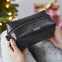 Personalised Leather Wash Bag For Women, thumbnail 4 of 6