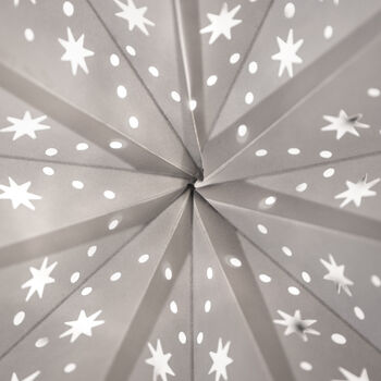 Five White Paper Star Lanterns | Christmas Bundle, 4 of 8