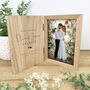 Personalised Wedding Script Text Book Photo Frame, thumbnail 1 of 6