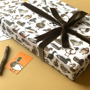 Ducks Of Britain Wrapping Paper Set, 2 of 10