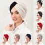 Chemo Headwear Pre Tied Headscarves Cancer Turban Headwrap Duo Colours, thumbnail 10 of 10