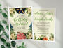 Personalised Botanical Floral Theme Wedding Invitations, thumbnail 1 of 6