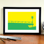 Norwich City Gift 'River End' Carrow Road Print, thumbnail 1 of 5