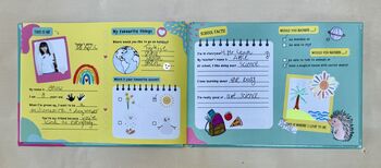 Friendship Memory Book For Kids | A5 School Keepsake And Activity Book For Friends, 9 of 12