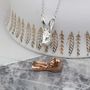 Sterling Silver Hare Pendant, thumbnail 1 of 12