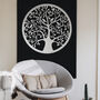 Mystery Metal Tree Of Life Round Modern Room Wall Art, thumbnail 4 of 12