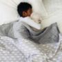 Personalised Grey Cloud Children's Weighted Blanket, thumbnail 4 of 12