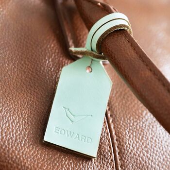Personalised Constellation Leather Luggage Tag, 7 of 9