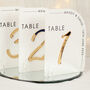 Modern Arch Acrylic Wedding Table Number, thumbnail 1 of 7