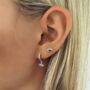 Evie Sterling Silver Studs, thumbnail 7 of 9
