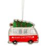 Embroidered Camper Van Christmas Decoration, thumbnail 4 of 4