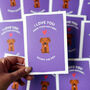 Romantic Anniversary Love Card Dog Lover Card, thumbnail 4 of 4