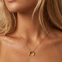 Horn Pendant Necklace In 18k Gold Or Silver, thumbnail 1 of 4