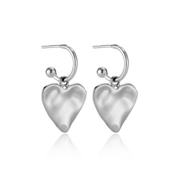 Heart Hoop Earrings, 3 of 9