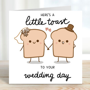 A Little Toast To Your Wedding Day Card, 2 of 3