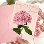 Personalised Hydrangea Age Birthday Card, thumbnail 7 of 8