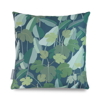 Palm Leaves Water Resistant Garden Outdoors Cushion, 2 of 9