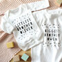 Personalised Littlest Sibling Sets Or Single Babygrow, thumbnail 2 of 4