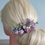 Lilac And Lavender Flower Hair Pins, thumbnail 1 of 3