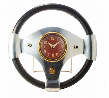 Speedster Steering Wheel Desk Clock, 2 of 3