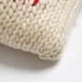 Personalised Cushion Knitting Kit In Red, thumbnail 6 of 7