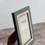 Natalini Cyan And Two Gold Stripes Photo Frame, thumbnail 3 of 4