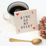 Queen Of Hearts Ceramic Coaster, thumbnail 4 of 5