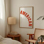 American Woman Retro Giclée Retro Art Print, thumbnail 1 of 2