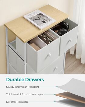 Chest Of Drawers Fabric Storage Organiser Dresser, 6 of 12