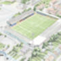 Southend United Roots Hall Stadium One Art Print, thumbnail 2 of 3