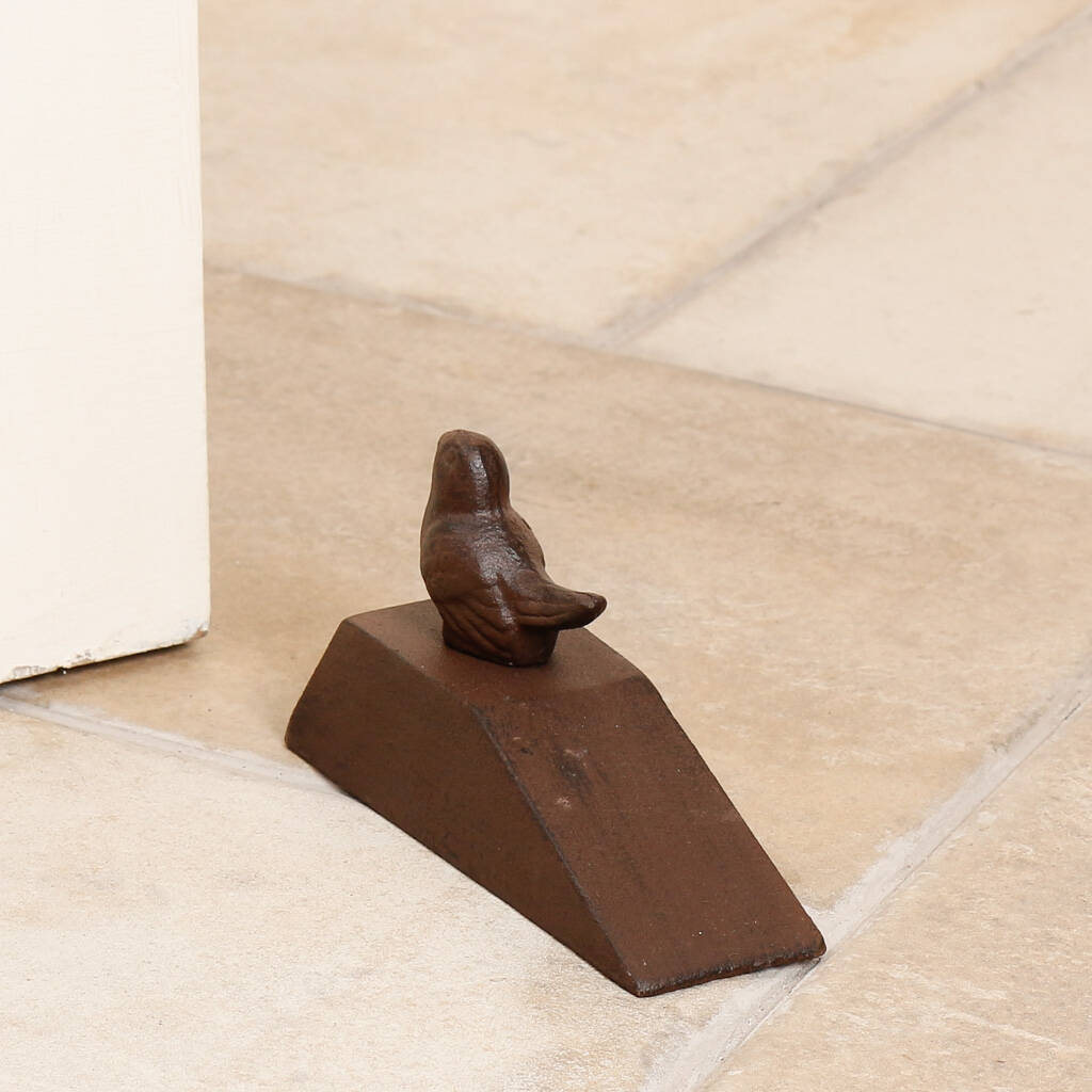 Cast Iron Vintage Bird Door Stop By Dibor