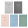 Personalised Engagement A5 Cloth Bound Notebook, thumbnail 2 of 9