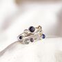 Statement Iolite, Blue Topaz, Moonstone And Lapis Ring, thumbnail 2 of 5
