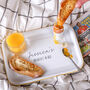 Personalised Breakfast In Bed Enamel Tray, thumbnail 2 of 5