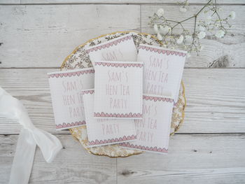 Bridal Shower Tea Bag Favour Pack Of 10, 7 of 12