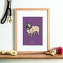 French Bulldog Personalised Fine Art Print, thumbnail 1 of 4