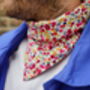 Mens Mixed Ditzy Floral Cotton Neckerchief, thumbnail 8 of 12