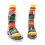 Squelch Transparent Wellies And Three Sock Set Leopards, thumbnail 6 of 7