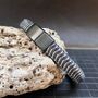 Woven Leather And Stainless Steel Bracelet For Men, thumbnail 6 of 9