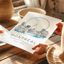 Canada Travel Wall Print Of Montreal With Map Coordinates, thumbnail 3 of 7